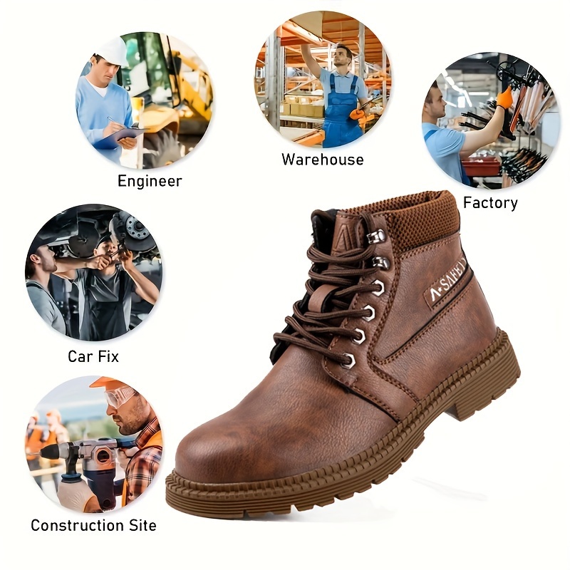 Warehouse steel toe boots sale