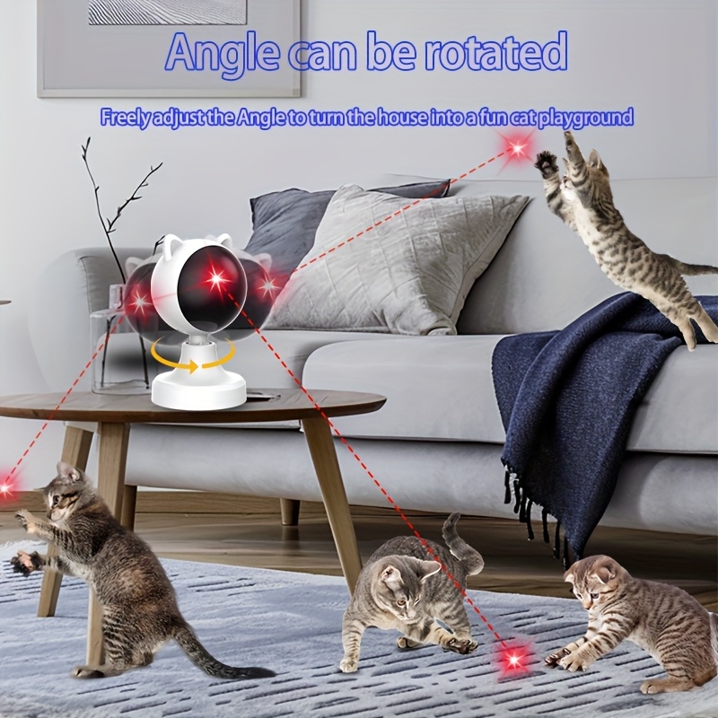 Laser Cat Toy with Timer and Adjustable Speed