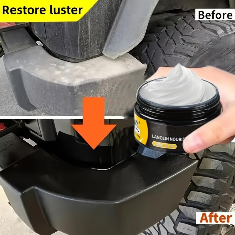 

1pc Plastic Restoration Cream For Faded Trim & Panels, Lanolin-enriched Nourishing Formula, Restores , Easy Application, Wood-plastic Composite Care