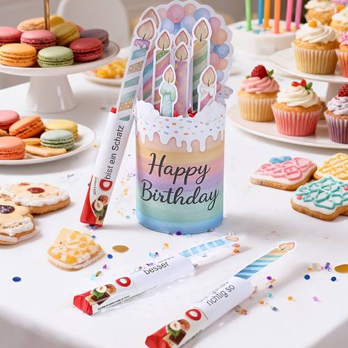 gift for her him 2 sets party box packs happy birthday gift box candle pattern paper packaging box happy birthday party decoration spring theme party supplies gift packaging box baby shower party decor party gifts