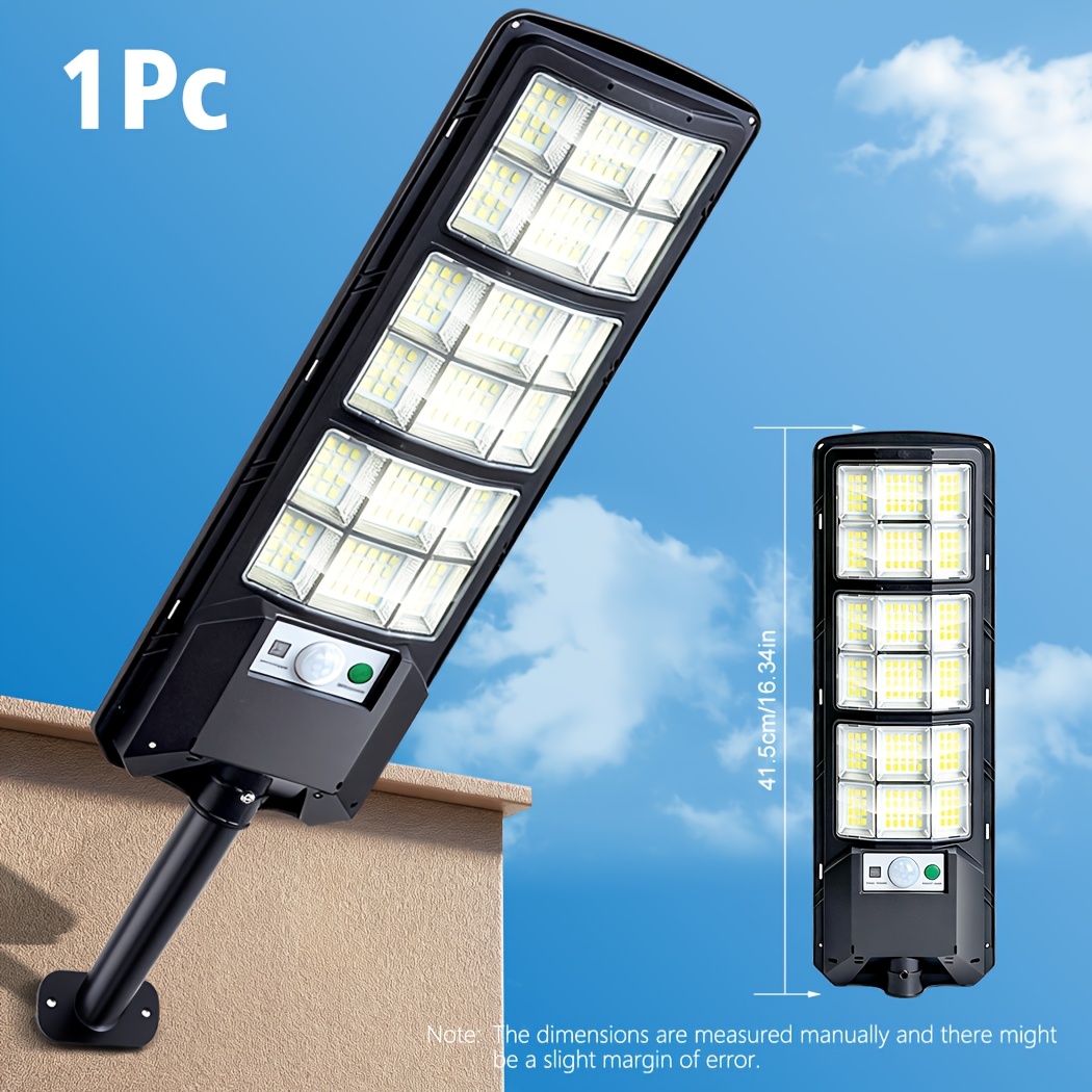 TEMU 1 /2 Unidades - Potentes farolas solares de exterior, farolas solares industriales, focos IP65, de a , con control remoto, focos LED adecuados
