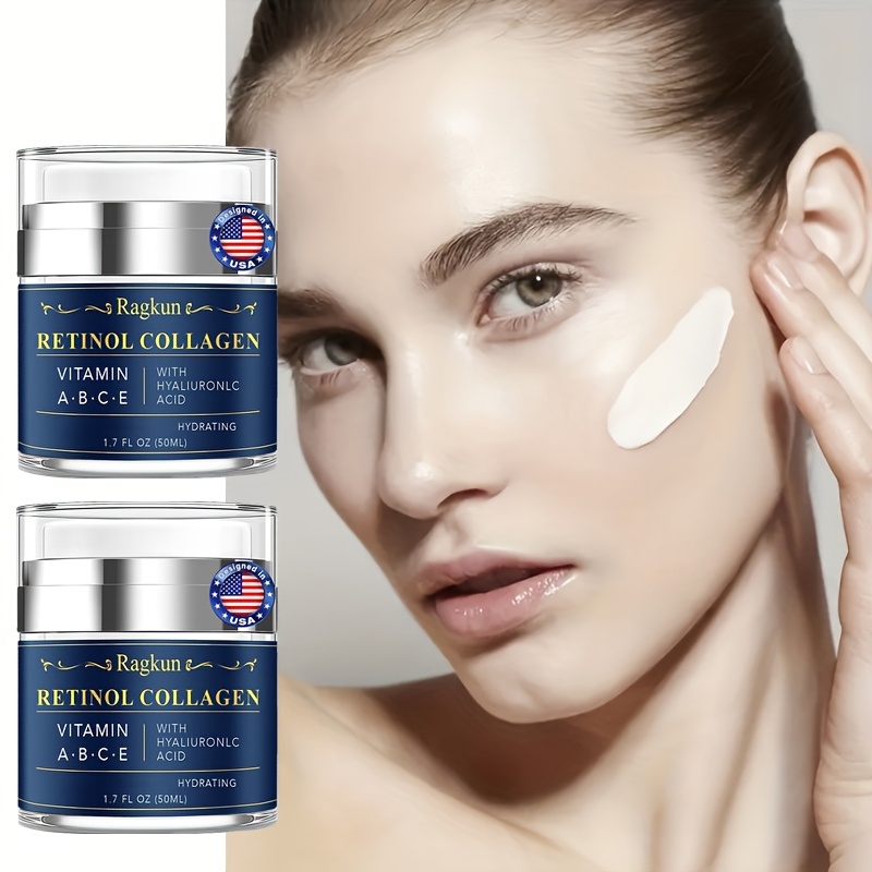 TEMU 2 Bottles Of Retinol Face Cream, Day And Night , Skin Care Face Cream Suitable For Men And Women, Which Can And The Skin. Care Retinol Set Gift