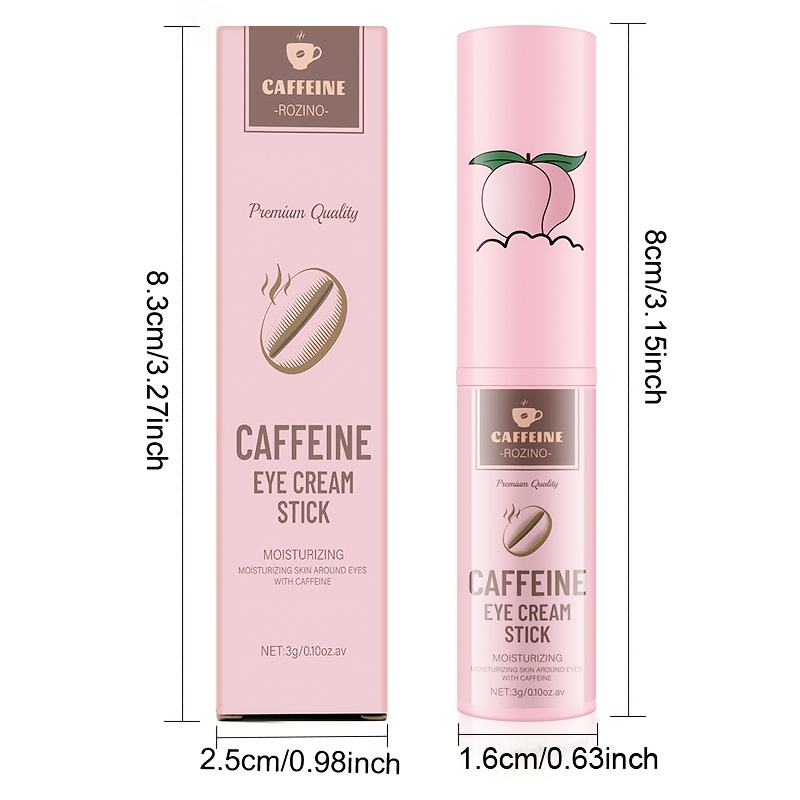 [Îmbunătățire Instantă Lifting Fermitate 7-În-1] Stick Cremă de Ochi cu Cafeină Puternică, Hidratantă, Fermitate și Anti-Înflăcătură, Conține Cafeină, Acid Hialuronic și Alte Ingrediente Naturale, Textură Proaspătă Ușor de Absorbit, Lifting și Fermitate Instantanee cu o Singură Aplicare