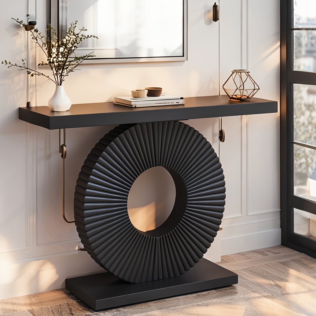 Tribesigns 40" Modern Console Table - Geometric Base Accent