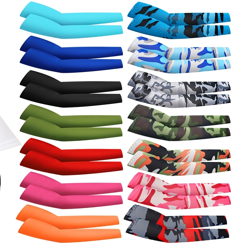 

Yaomiao 14 Pairs Uv Protection Cooling Arm Sleeves - Polyester Arm Covers For Sports, Adults - Breathable, Quick-dry, Anti-mosquito Bite, Injury Prevention - Assorted Colors, Without Battery