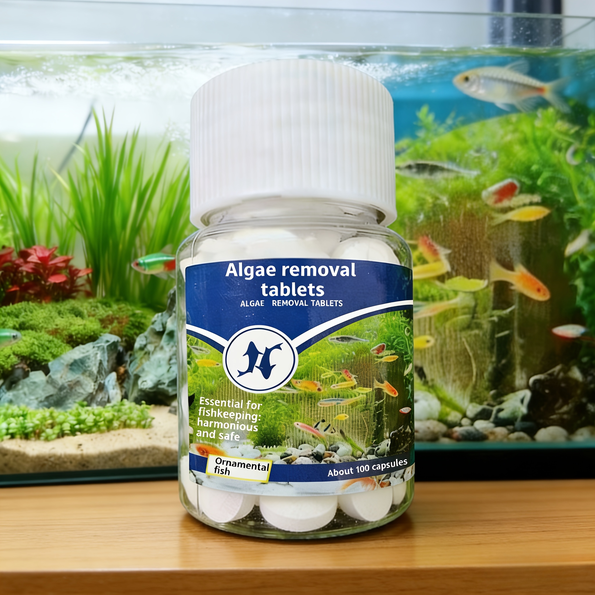 2 Bottles of Aquarium, Small Pond, and Fish Tank Water Filtration Granules | Effectively Filters Green Water, Compact Bottle for Easy Portability, Purifies Water Without Harming Fish, Bottled Aquarium Filtration Granules, Suitable for Aquaculture