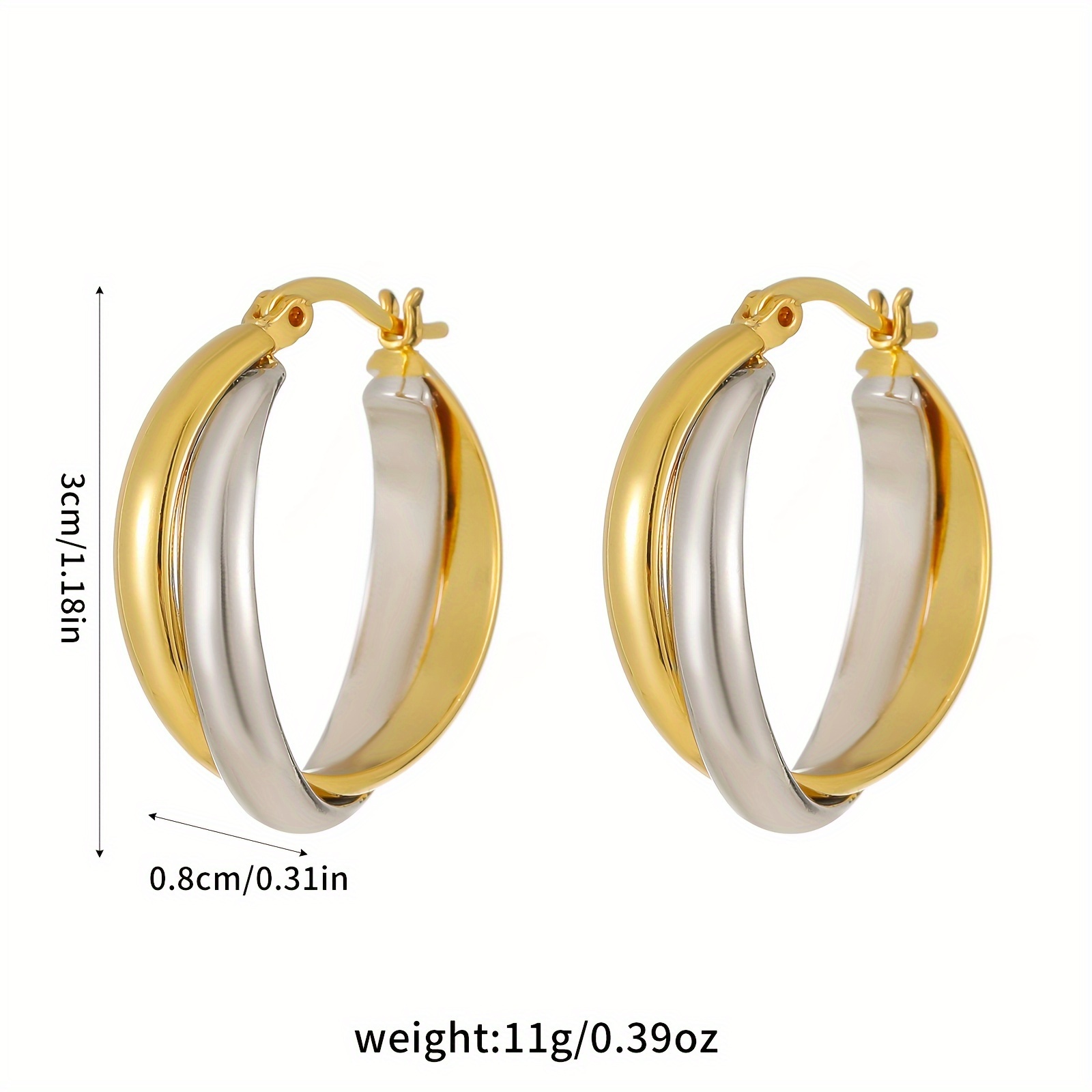 Two Color Alternating Gift Earrings