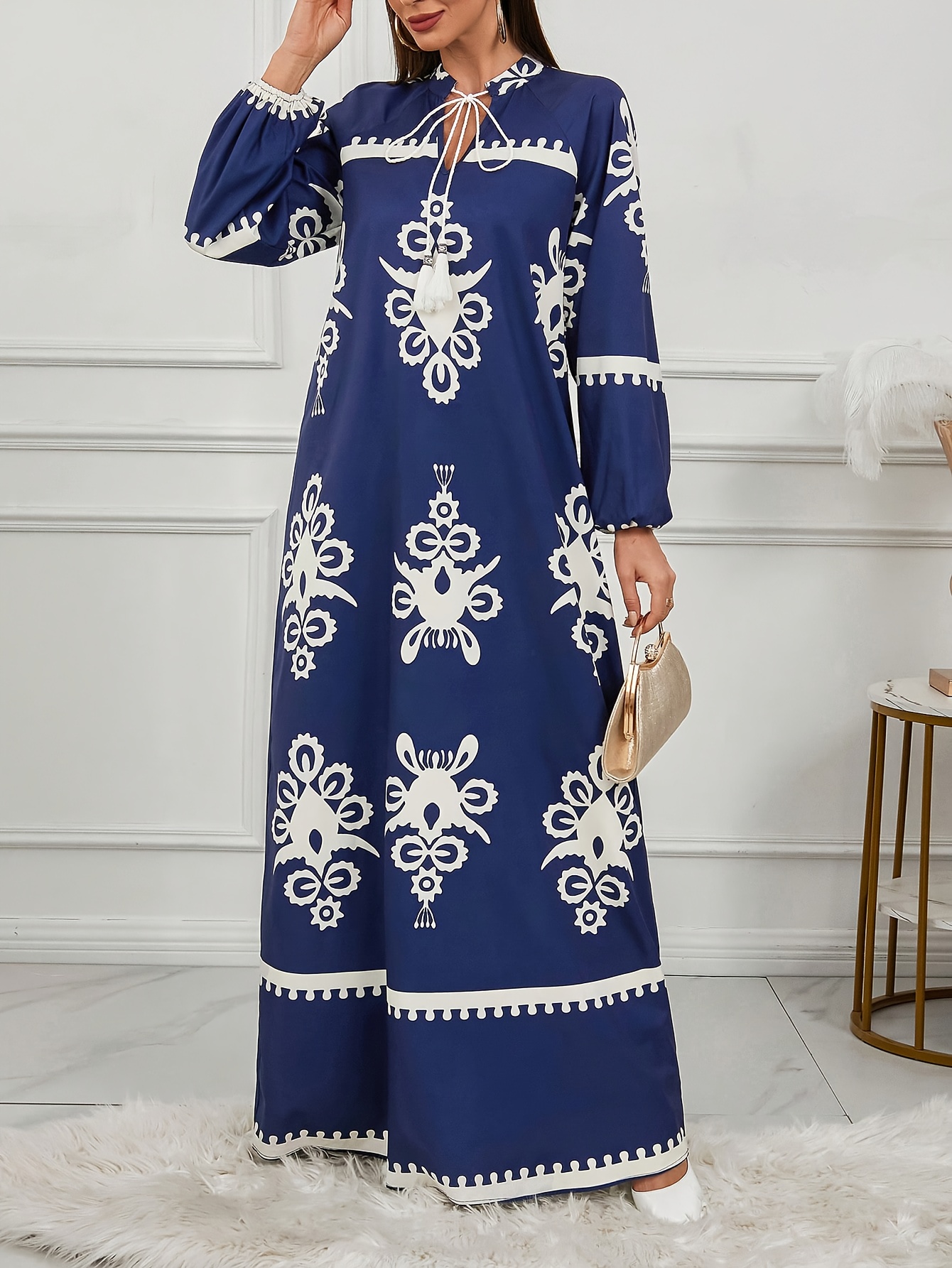 Ramadan, Women's Casual Arabic Style Simple Dress, Daily Wear Outfits for  Women, Vacation Dresses, Birthday Party Dresses for Women, Wedding Guest  Dresses, Elegant Abaya Dresses, Boho Women's Clothing