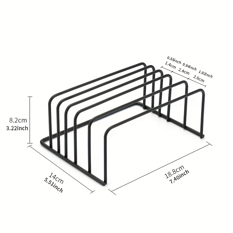 Image of 1pc Kitchen Storage Rack For Cutting Boards And Baking Sheets, Storage Rack, Suitable For Dining Room And Home Use, Holiday Gifts