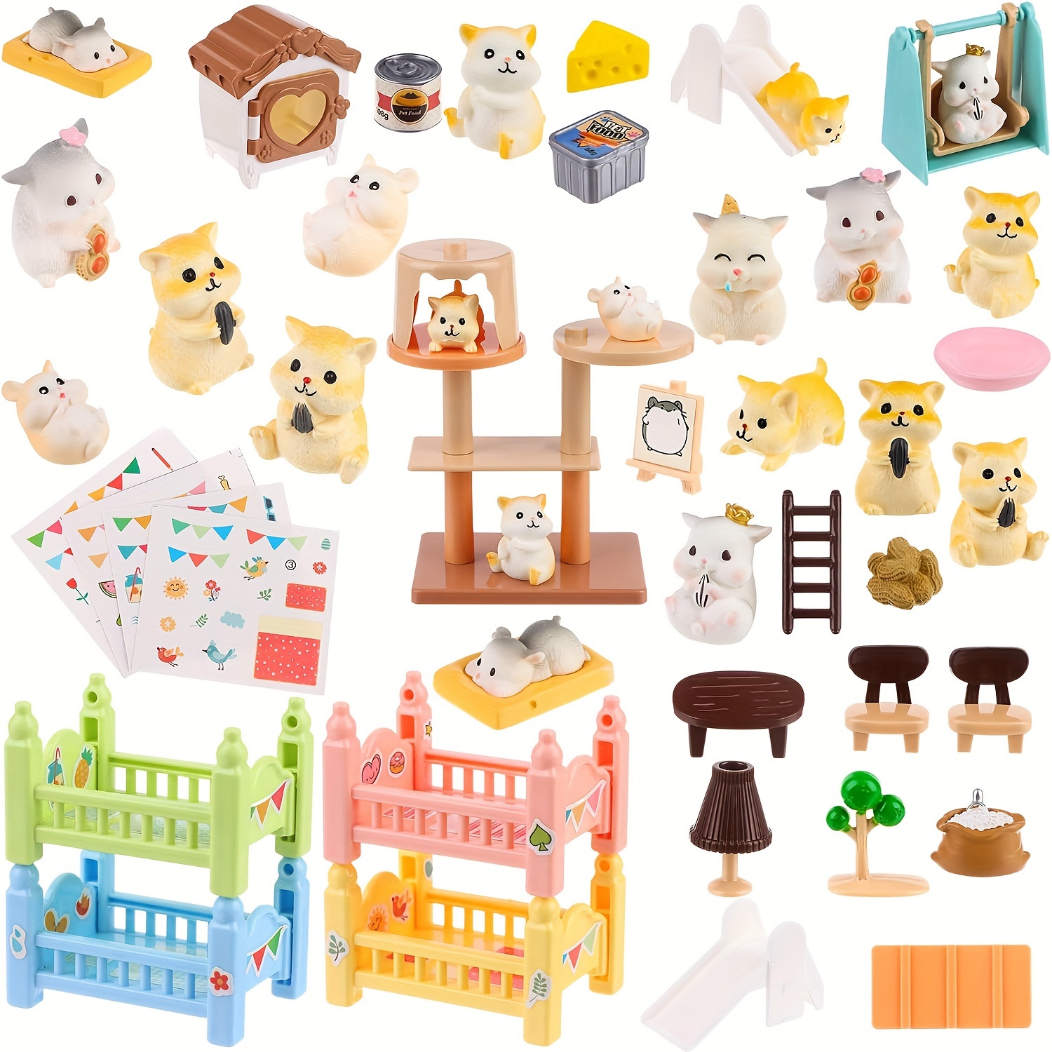 Hamster Doll Play House Toy Set for Kids