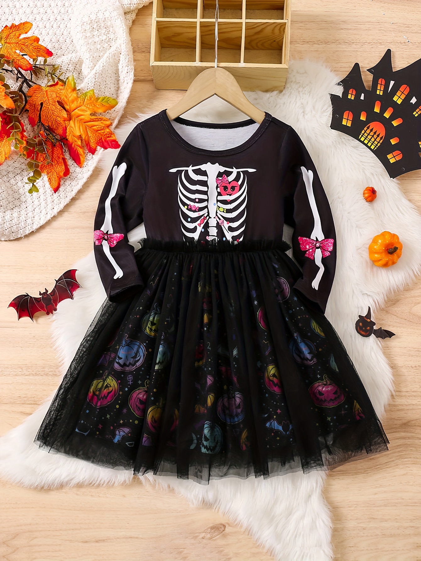knee length dresses for ladies Skeleton & Roses Sheer Mesh Dress main image 0