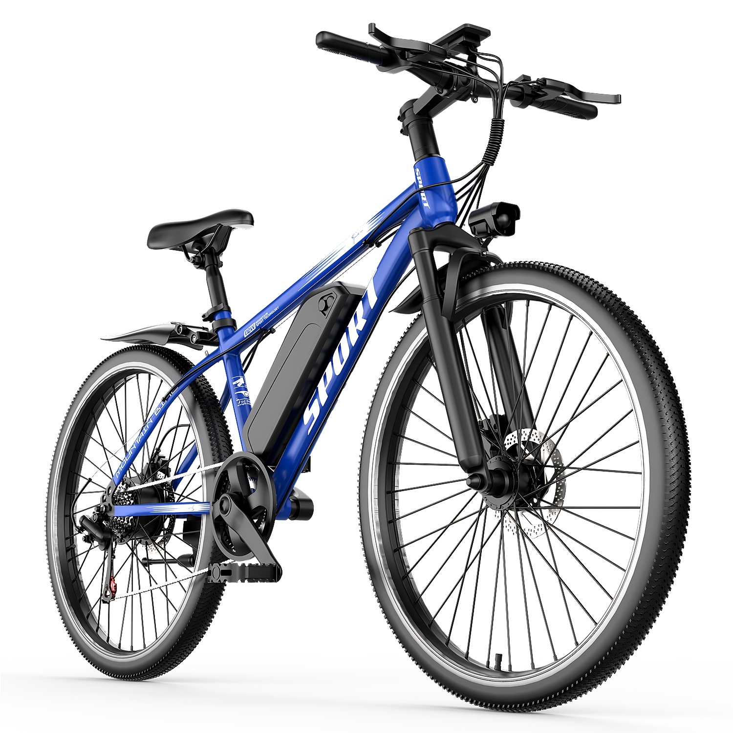 TEMU 26-inch Mountain Bike, 749w Motor, 25mph, 48v 10ah Detachable Lithium Battery, , Brakes, Suitable For Adult Electric Bicycles With A Range Of 45 Miles