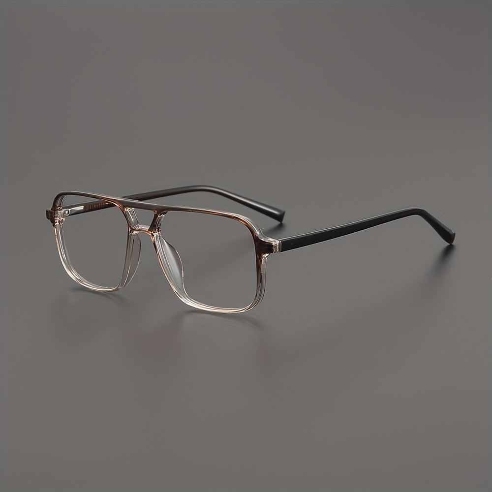 mens retro double beam trendy ultra light glasses frame 