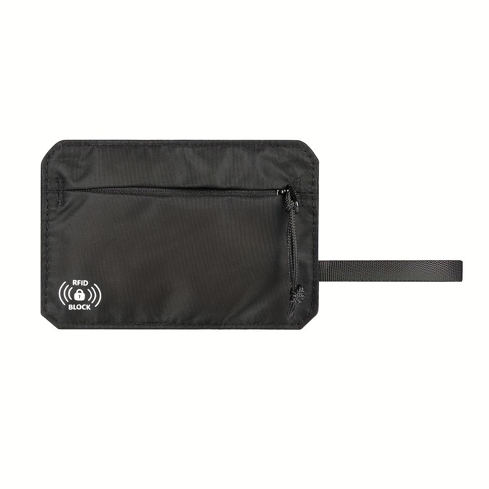 E-shop Anti-Diebstahl RFID Blockierende Versteckte Taschengeld Börse Reise Geldbörse Kleine Brieftasche für Kreditkarte, Ausweis, Bargeld, Versteckter