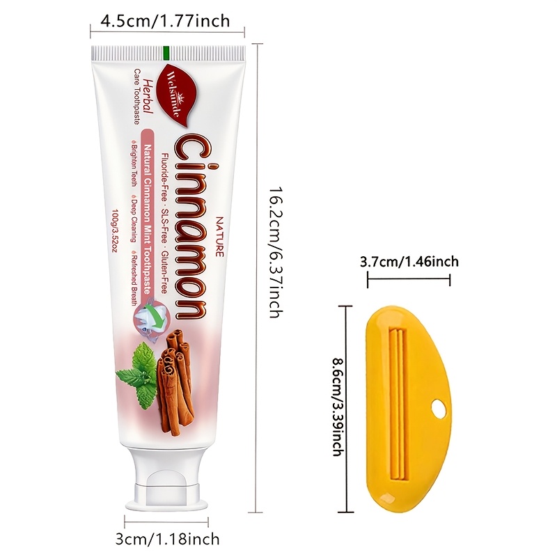 Upgraded Ultra Instant Bright Cinnamon Mint Toothpaste