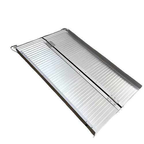 folding box shaped ramp with handle side protection anti slip wear resistant sturdy and durable suitable for entrances stairs steps roadsides mobility vehicles bicycles