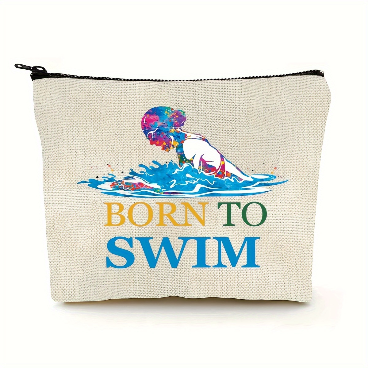 

Swimming Girls Cosmetic Make Up Bag Idea Makeup Zipper Pouch Bag()