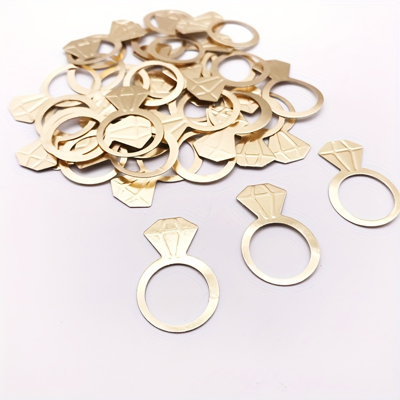 

Golden Diamond Ring Confetti Pieces Wedding Throw Party Wedding Table Decoration