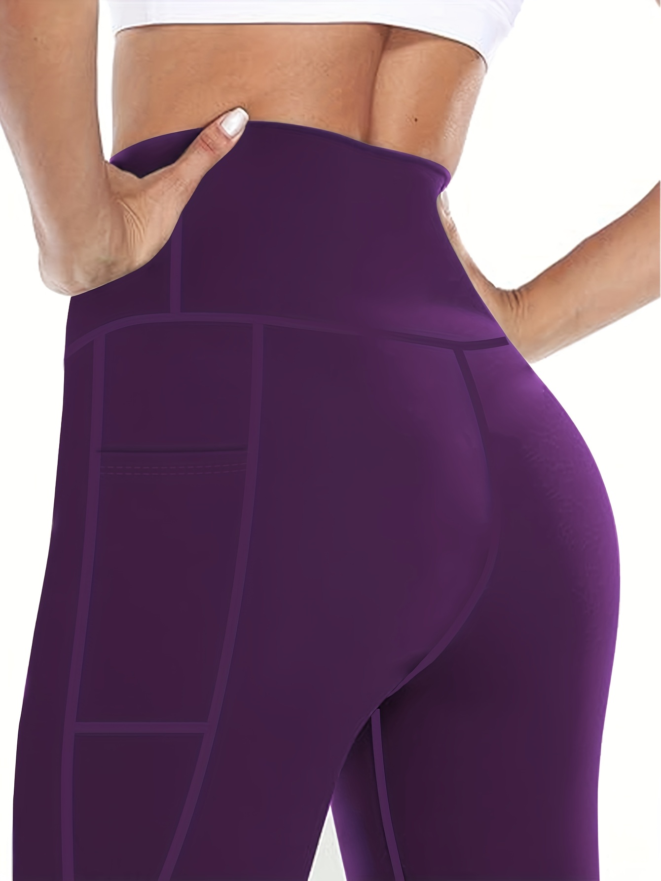 5pcs set womens plus size high waisted leggings full length Temu