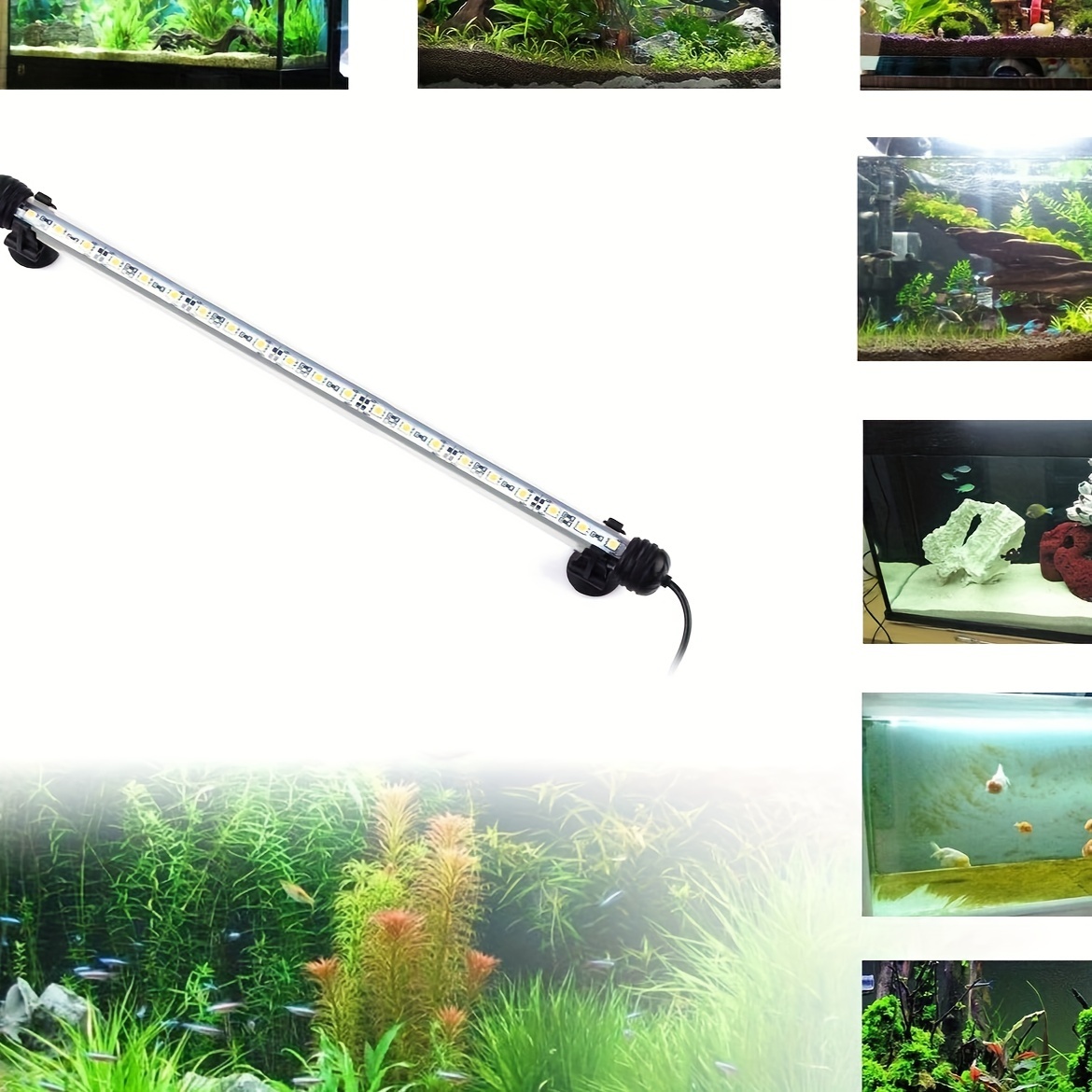 

1pcs-black Universal Rgb Color-changing Aquarium Light, Rgb-36 Light Modes, Color Brightness Can Be Adjusted Freely.