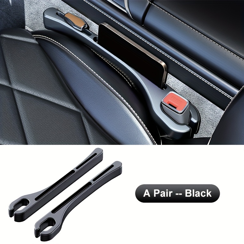 TEMU A Pair Car Seat Gaps Storage Box, Leak-proof Slot Filler Strip, Drop-proof, Mobile Phone/key Storage Rack, Car Interior Accessories