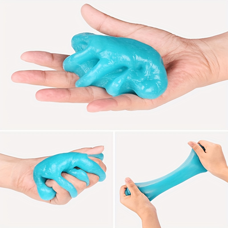1pc Car Interior Dust Remover Gel - Blue Jelly Cleaning Magic for Car Vents, Keyboard & More - Easy-to-Use Auto Cleaning Accessory, Ideal Gift for Men, Car Cleaning Accessories