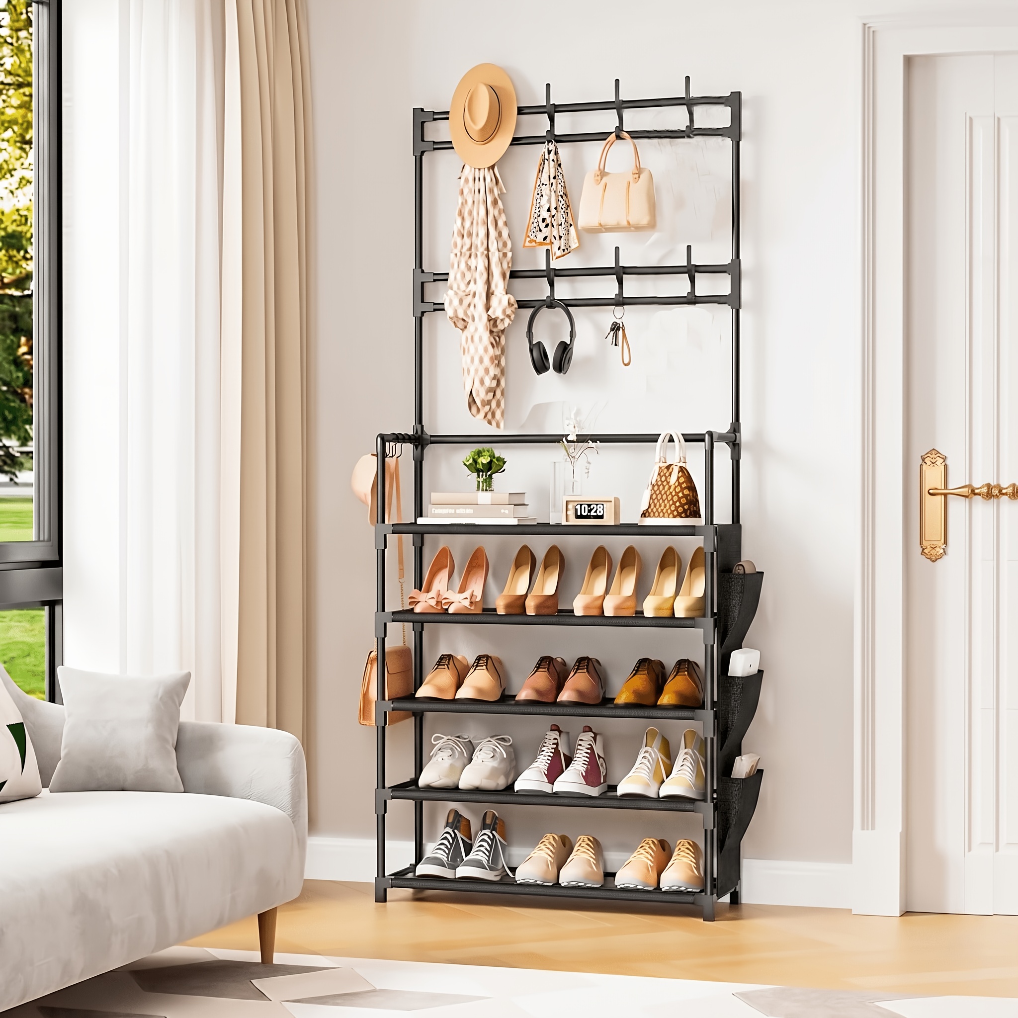schuhregal 5 ebenen schuh organizer aufbewahrung 15 20 paar