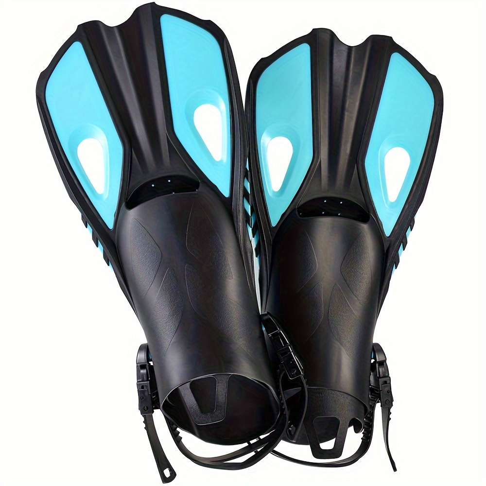 Palmes De Natation Adulte à Talon Ouvert - En Silicone Léger, Pour Entraînement, Plongée, Plage/piscine - 7