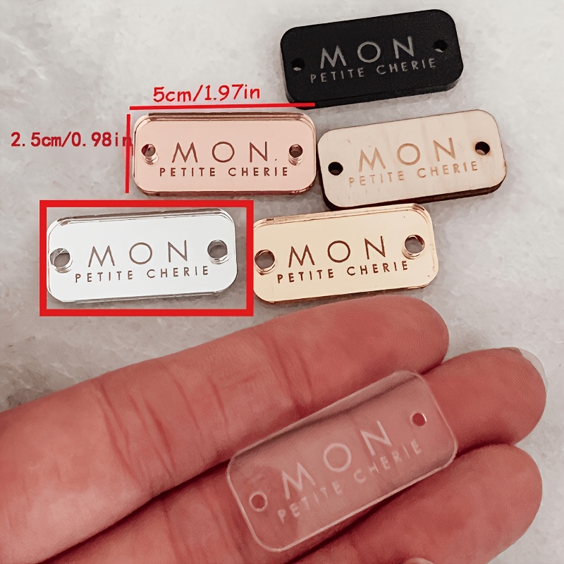 TEMU Personalized Acrylic Button Gift Tags With Custom Engravings, Showcasing Fine , Handmade Labels Blend Style And Functionality, Birthday Gift