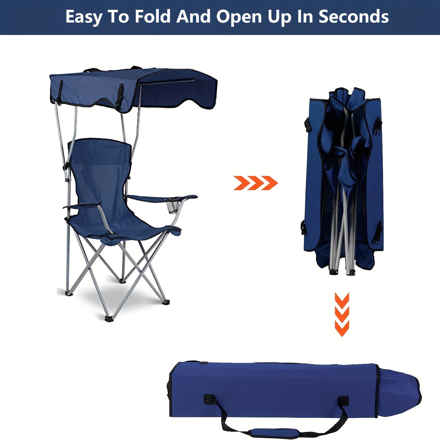 IHLOOTD Borsa per Sedia Portatile Pieghevole Borse per Sedie Pesca Borsa per Sedia Campeggio Pieghevole Sedie da Spiaggia Borse a Tracolla Camping Chair Sacca per Campeggio, Escursionismo, Viaggi