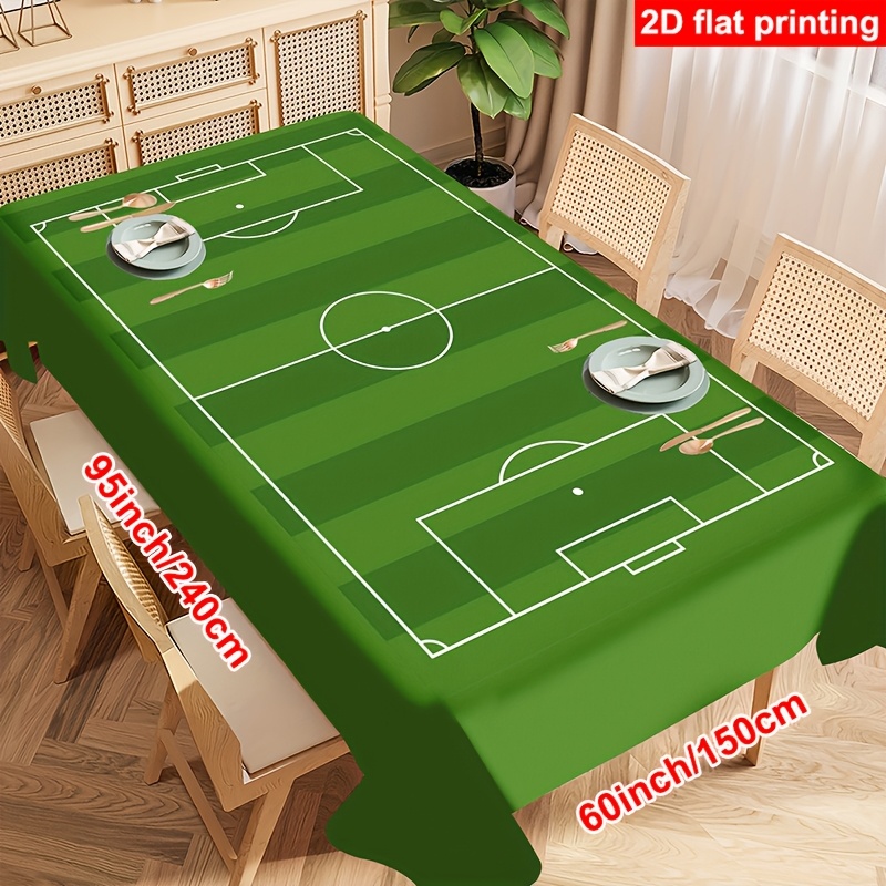 TEMU 1pc Tablecloth, Easy And Court Printed Tablecloth, Rectangular Shape, Machine Washable, Suitable For Picnics, Camping, Weddings, Birthday