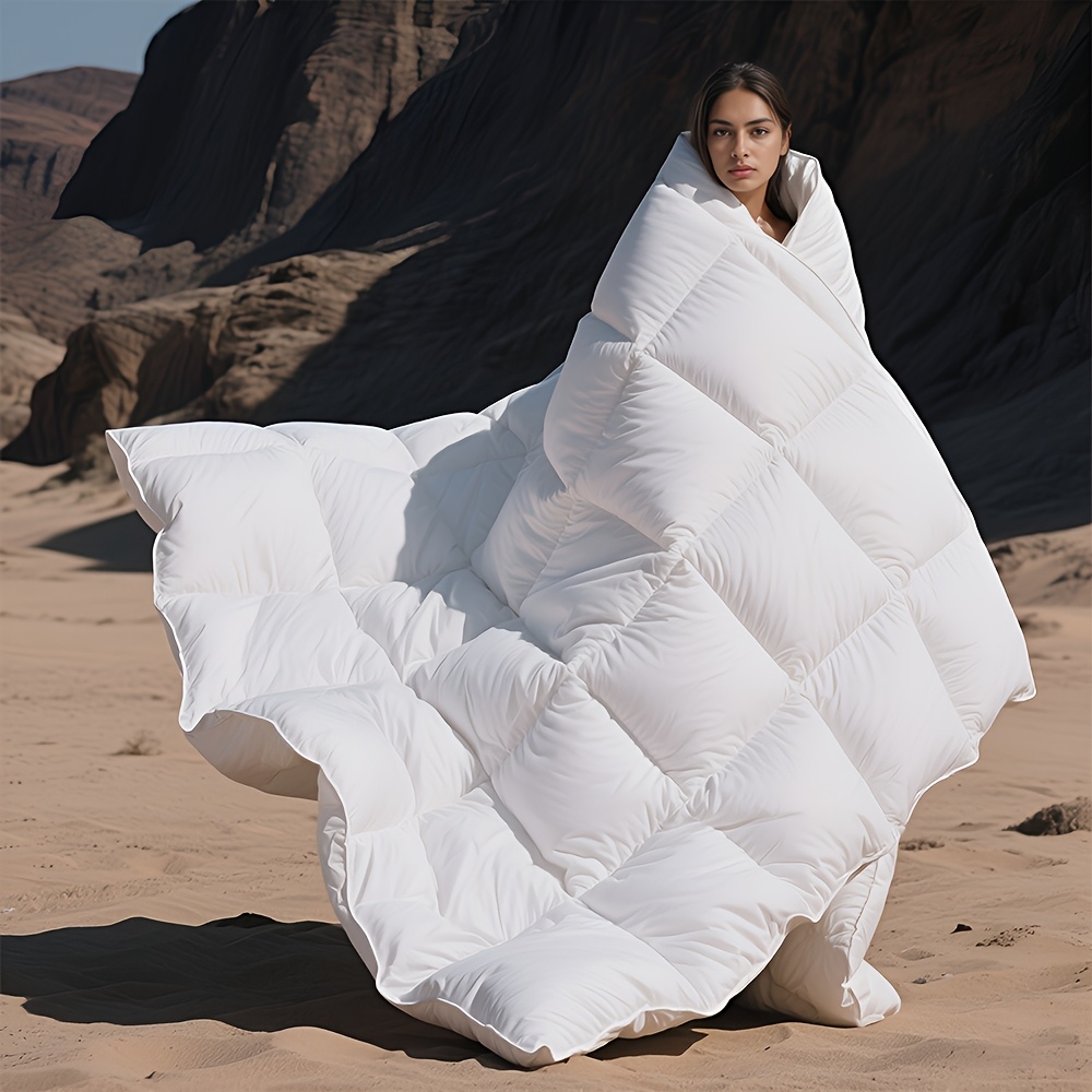 TEMU [goose Down Comforter, ] 650+ Goose Down Comforter - Breathable, Multiple Colors , Duvet Insert In King, California King, King, Queen, And Twin