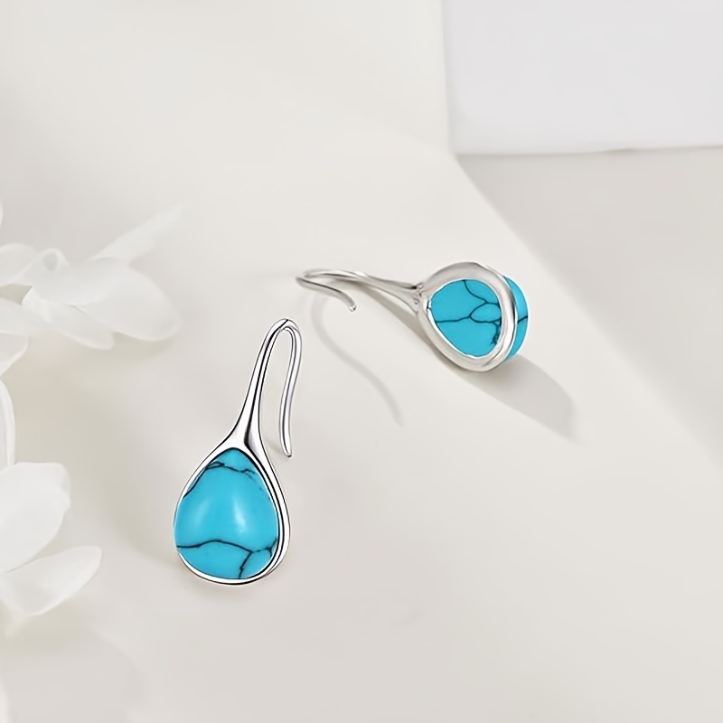 Hypoallergenic Turquoise Dangle Earrings