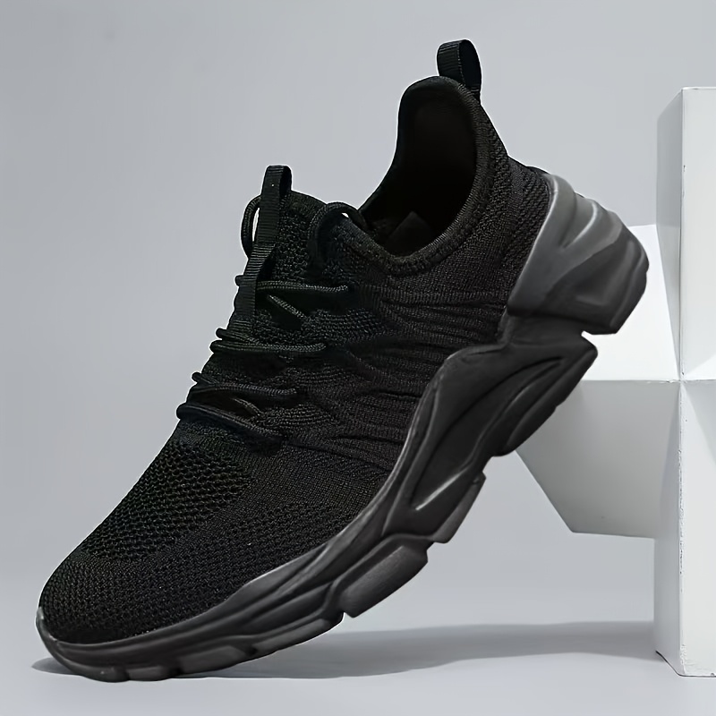 Baskets de marche légères en maille pour hommes - Chaussures décontractées confortables avec intérieur en tissu doux, semelle EVA et conception à lacets fiables pour le printemps/été, chaussures de tous les jours | Baskets à dessus en maille | Chaussures à semelle EVA