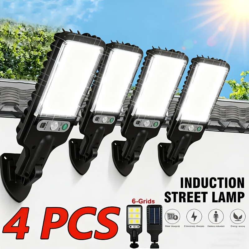 TEMU 4 Pack -bright Wall Lamp, Featuring A 120° Wide-angle Lighting Function, Is Suitable For Outdoor Solar Lamps In Parking Lots, And . It Has