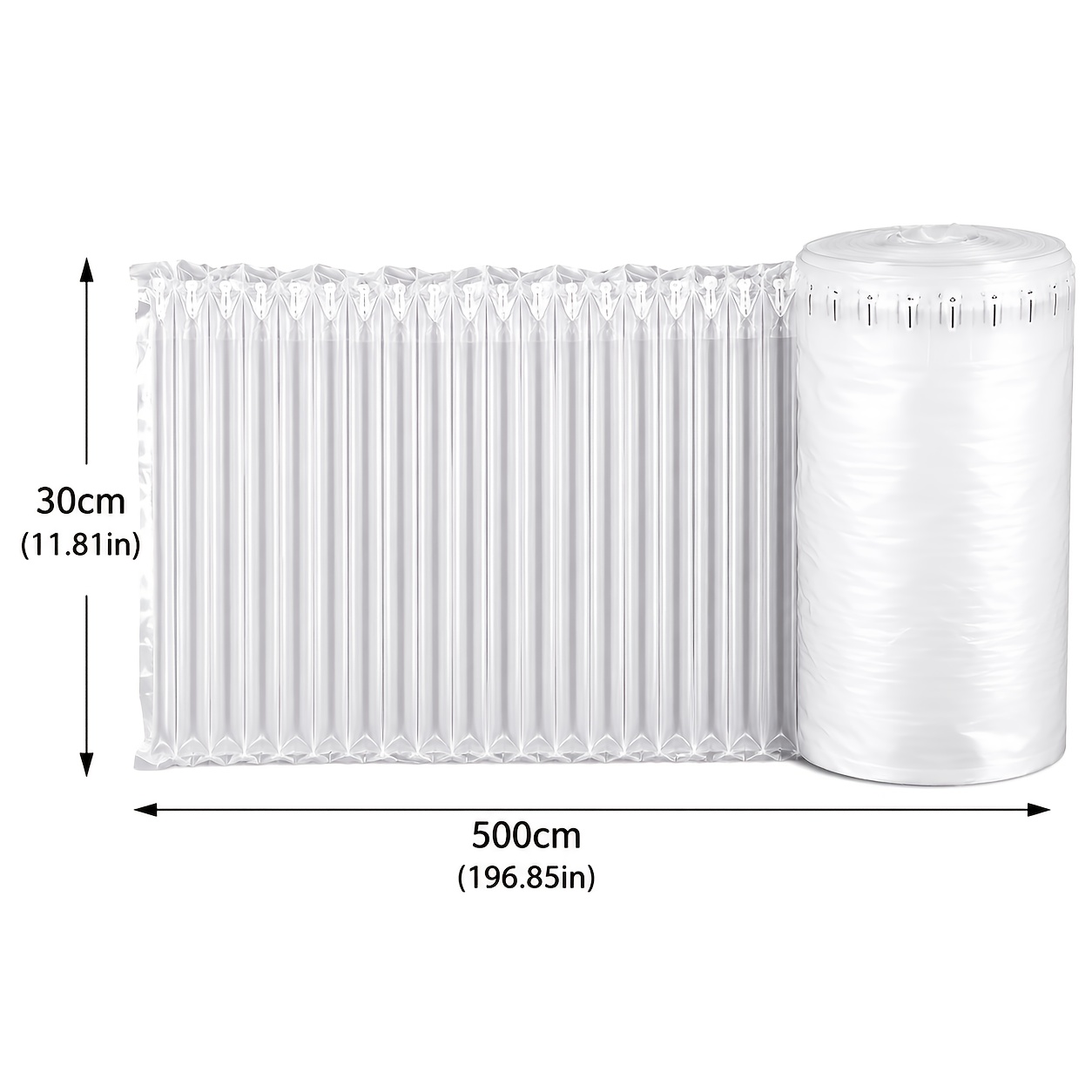 TEMU 15/30 Cm Wide Bubble For Cushion Film For Shock Absorption Width Columns For Cushioning And Shock Protection - Including Free Air Pump With