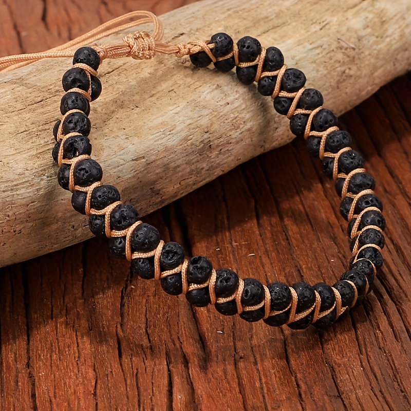 Adjustable Double Layer Natural Stone Bracelet