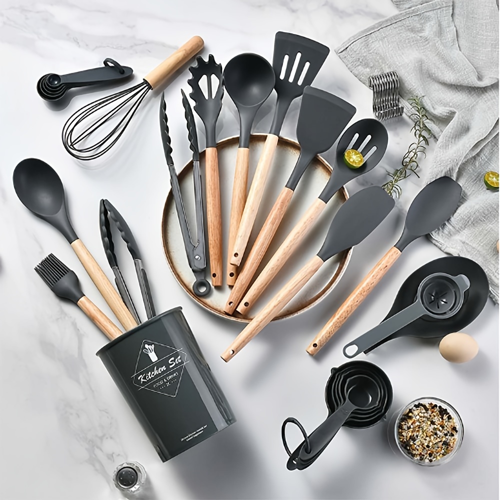 

Utensils Set 34pcs/set Set, , And , Tool For /spatula/pasta Spoon Tongs Gadgets Set For Nonstick Cookware