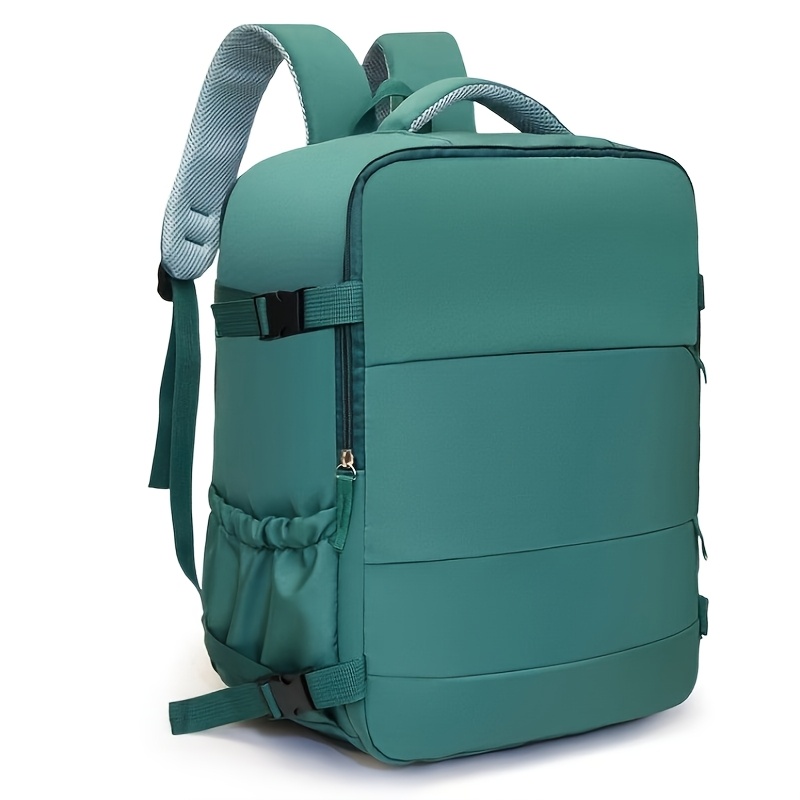 TEMU Mochila de gran capacidad con de 180°, bolsa para salidas informales y viajes, con asa trasera y bolsillo interior, con las reguladas por las