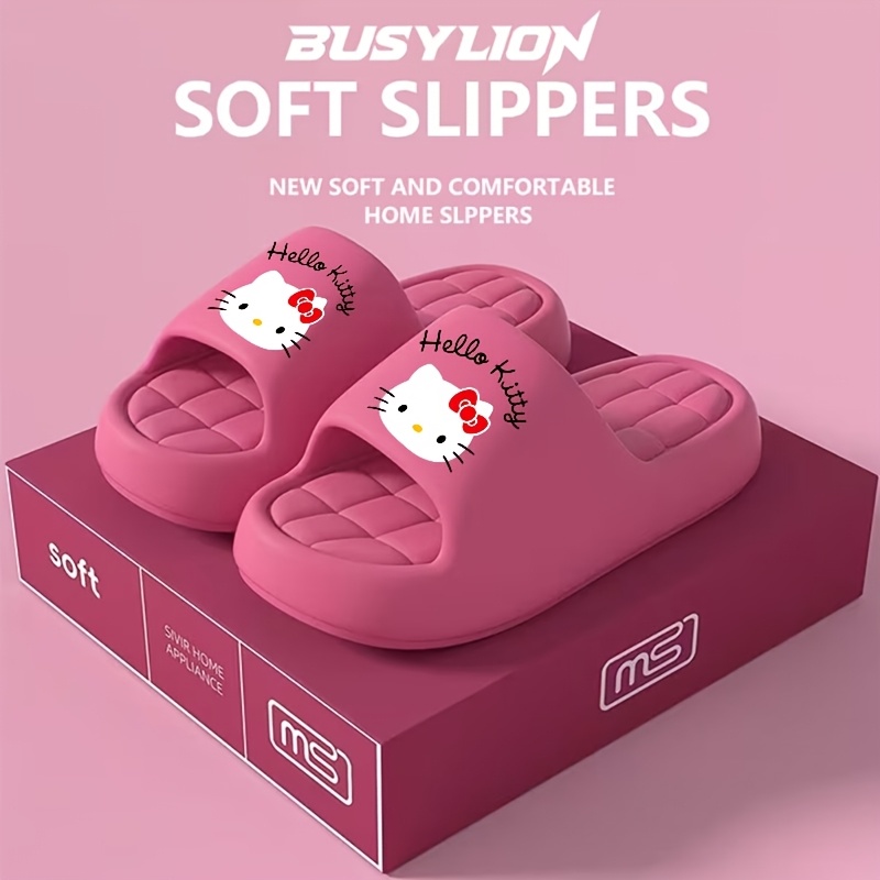 Image of Hello Kitty Slippers, Made Of Eva, Suitable For Bathroom, Daily , Lightweight And Unburdened, Combining And Practicality, Ideal For Self-use Or Gifting A-tx01, Women Shoes