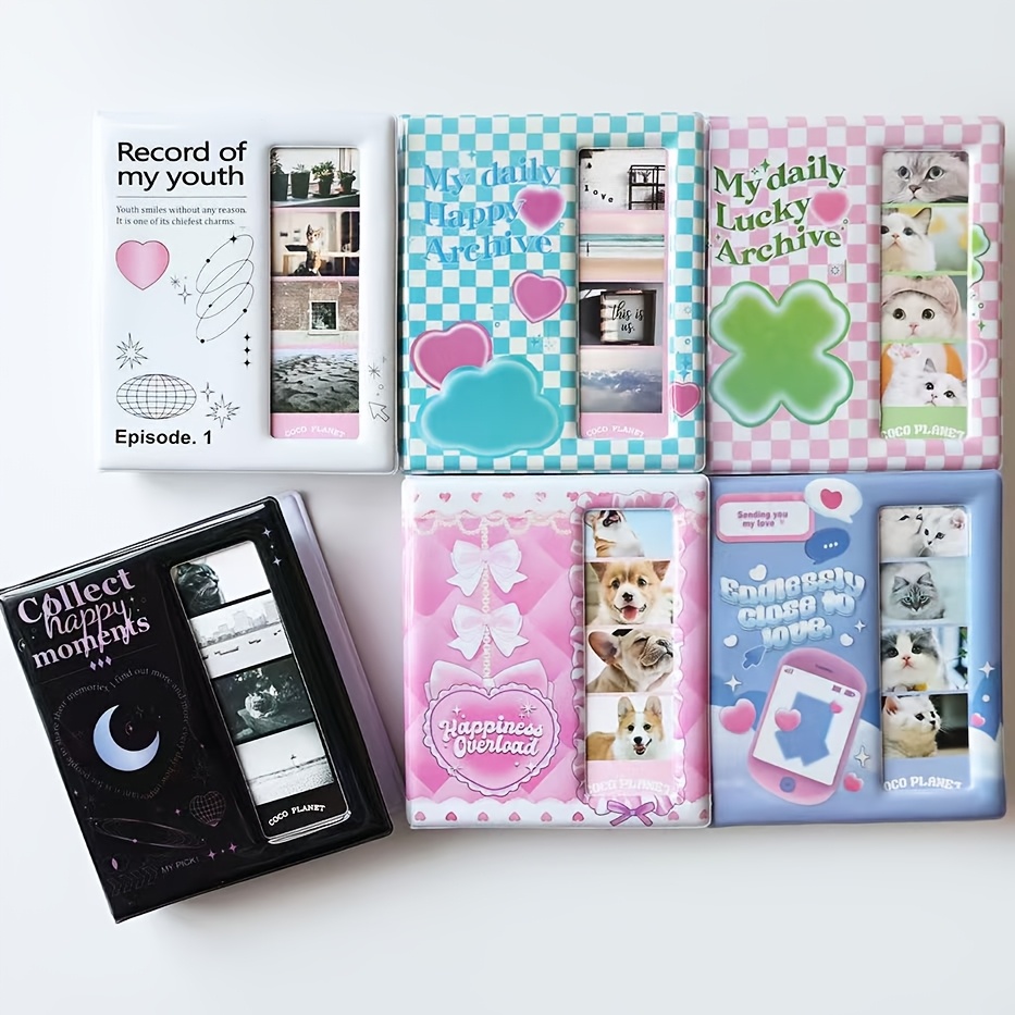 a storage album for   comics and instant photo cards suitable for organizing four consecutive shots and stickers as well as instant photos 0