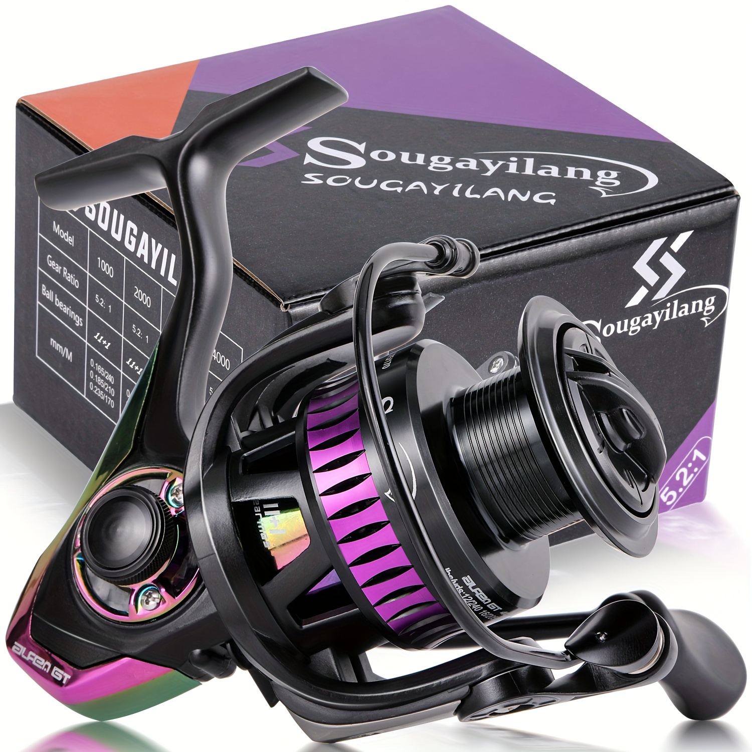

Super Smooth Spinning Reel With 11 + 1 Bb For Freshwater, Durable And Powerful Reel With Strong Graphite Frame For Fishing Bass Spinning Fishing Reel