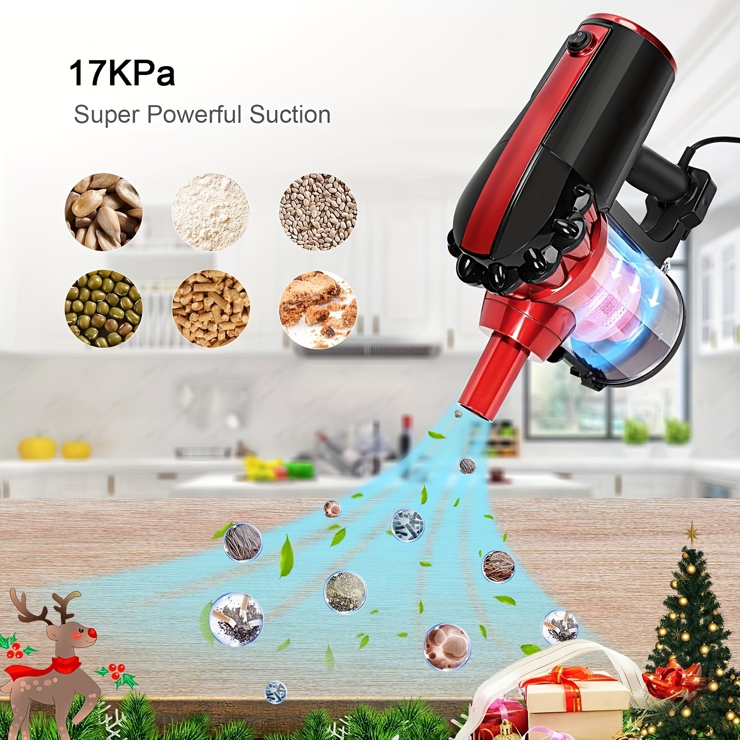 Corded Stick Vacuum With Hose, 17kpa Powerful Suction With 23ft Long ...