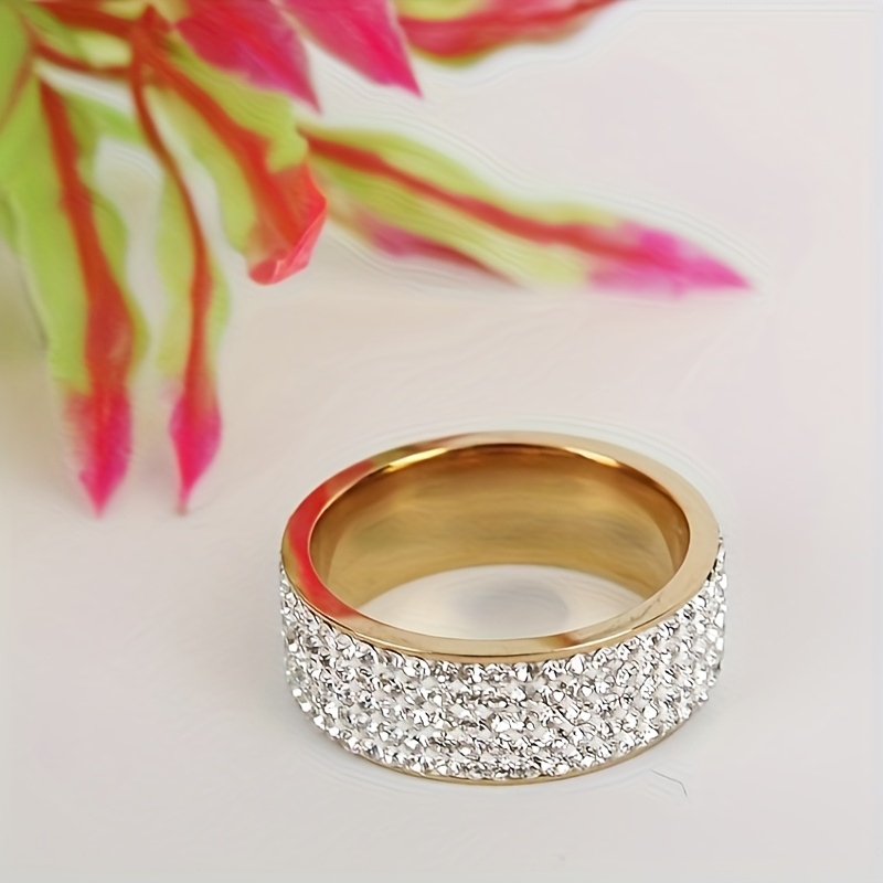Fashion ! 5-row Couple Rings, Shining 's Radiance