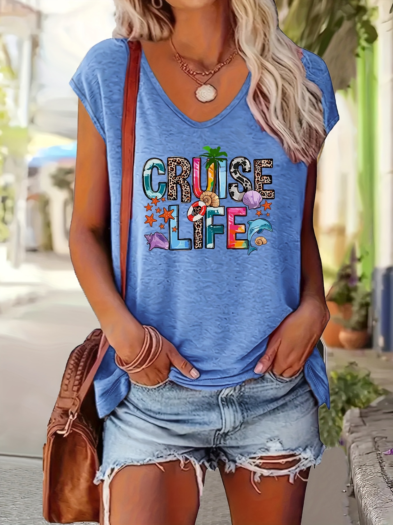 womens plus size cruise ship graphic tank top sleeveless Temu