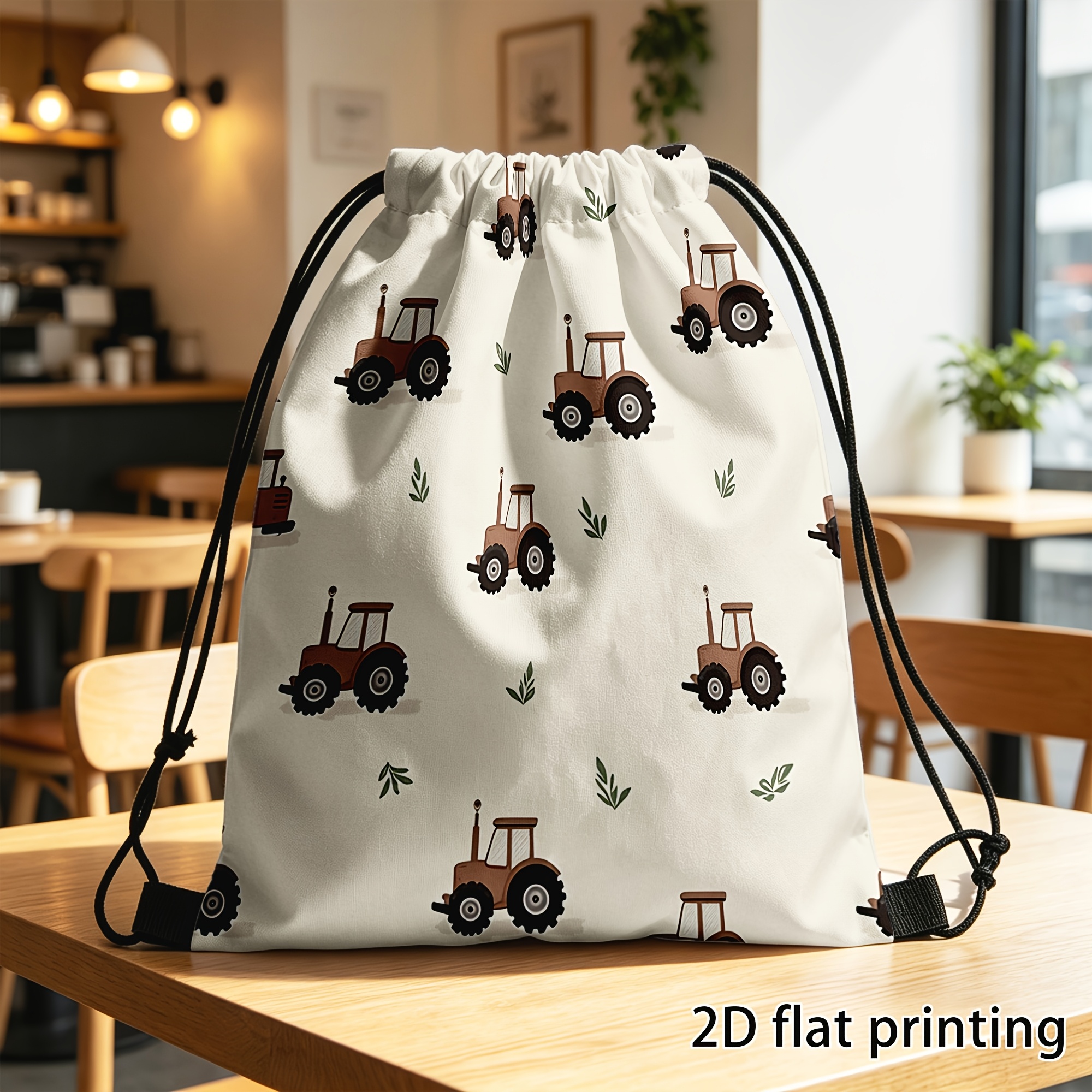 TEMU Borsa con Coulisse, Borsa Fitness, , Multifunzionale con Coulisse Stampa Trattore, e , Adatta per Viaggi, Scuola, Shopping o Palestra