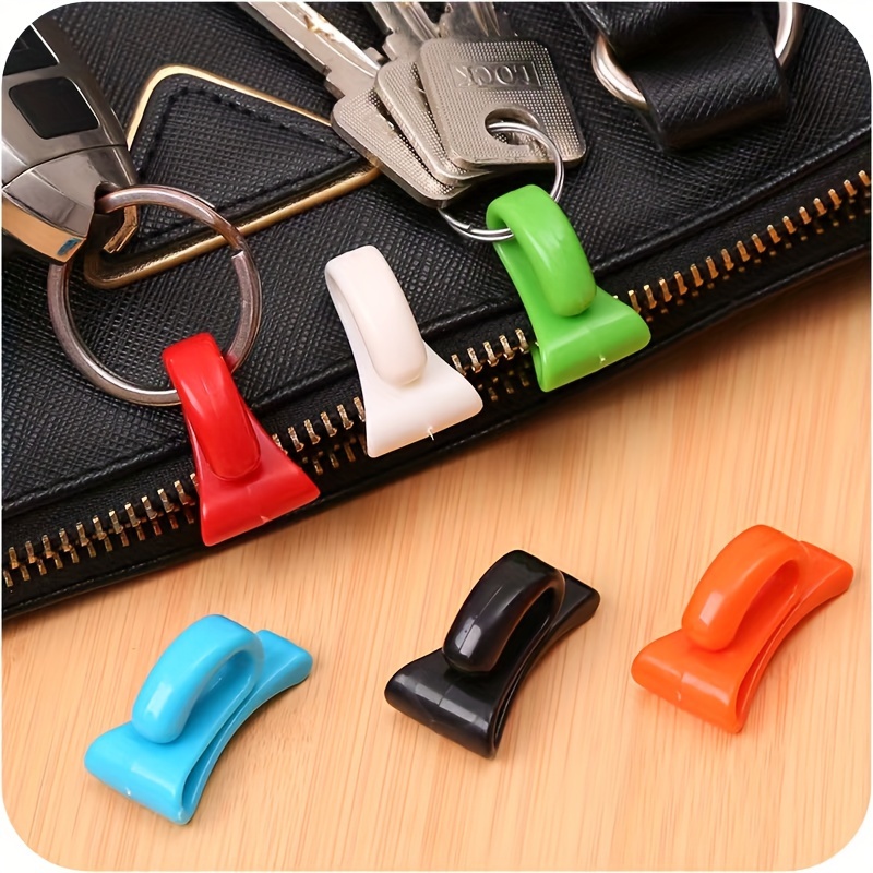 TEMU 4 ganci antismarrimento per chiavi in colori casuali - Trova rapidamente le tue chiavi nella borsa, design salvaspazio in plastica per casa e