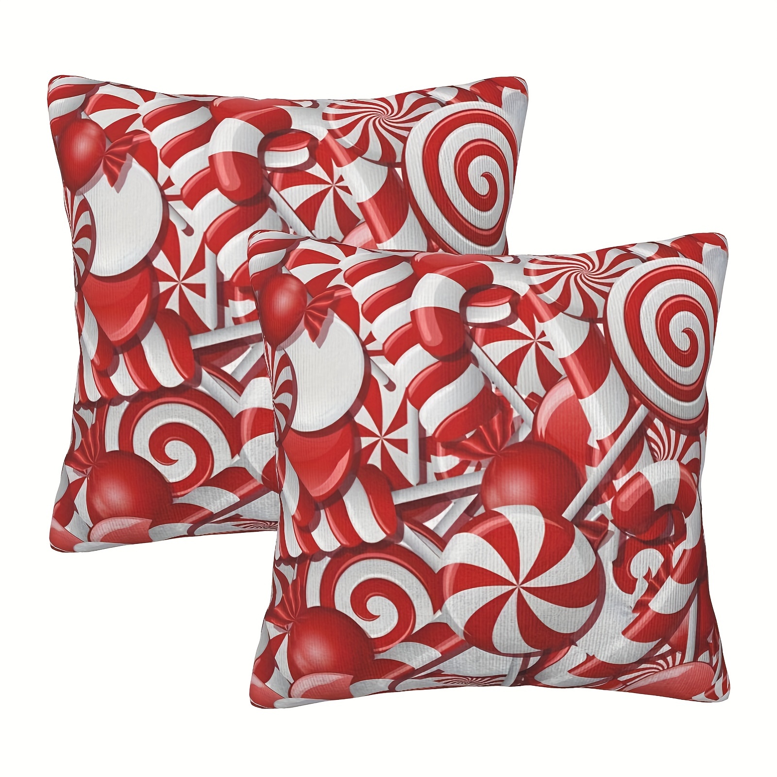 

2pcs Set Red & - Christmas , , , 18x18 , Zip ,
