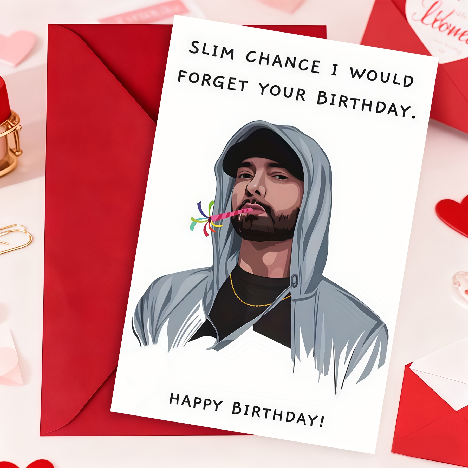 TEMU 1 Set de carte d'anniversaire vierge à , drôle, "Ma est mince de te pour ton anniversaire" - Carte de vœux d'anniversaire humoristique inspirée