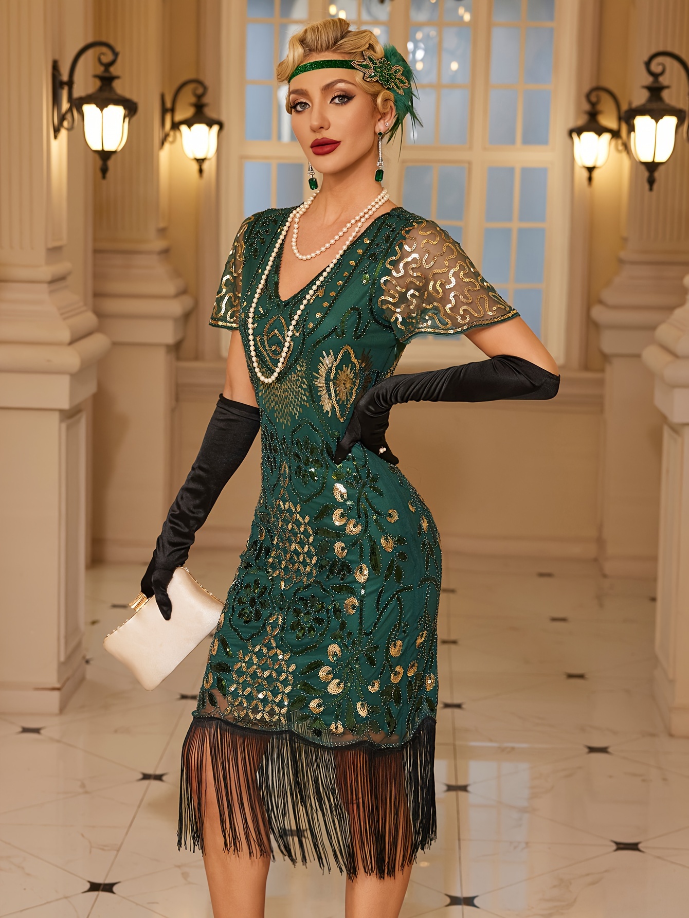elegant red dress sold on Temu Australia